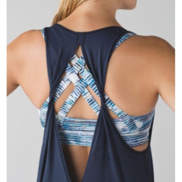 Lululemon Athletica Navy Blue Ready & Go Tank Top - Picture 3 of 11